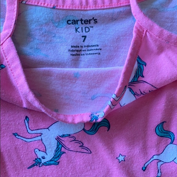 🦄Carter’s Neon Unicorn print Tank Dress - Picture 8 of 11